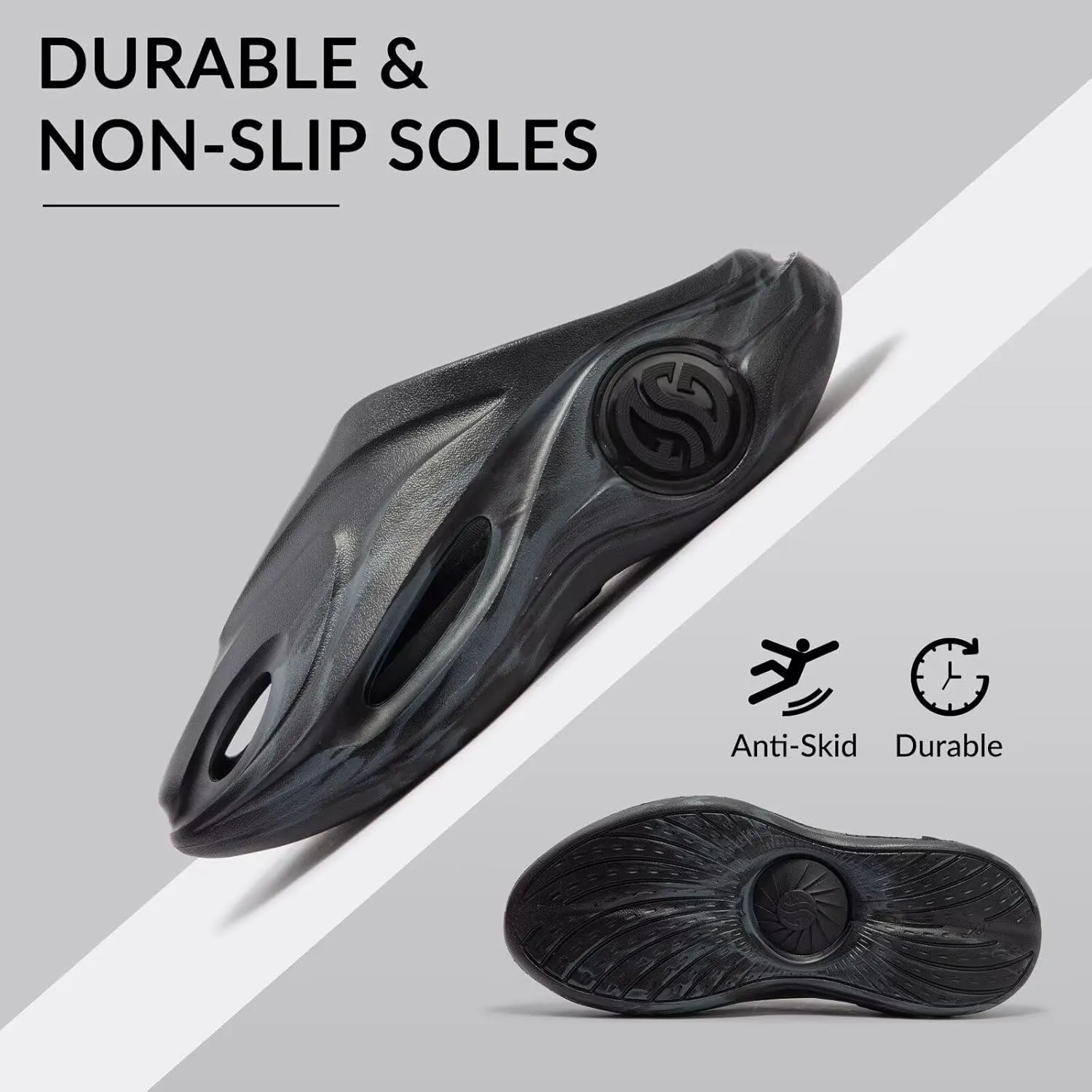 361 AG Whale 2 Recovery slides for men arch support mens slippers for plantar fasciitis relief house shoes orthopedic,Non slip closed toe sandals for shower beach gym,Aaron Gordon basketball slides