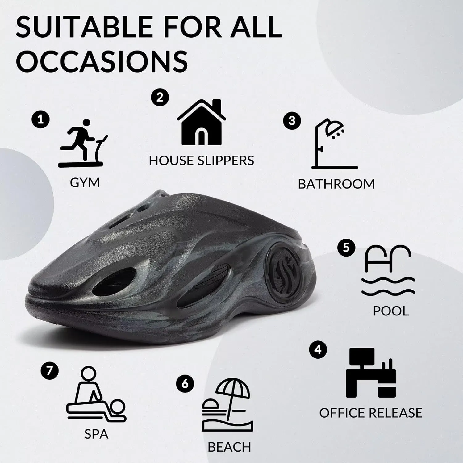 361 AG Whale 2 Recovery slides for men arch support mens slippers for plantar fasciitis relief house shoes orthopedic,Non slip closed toe sandals for shower beach gym,Aaron Gordon basketball slides