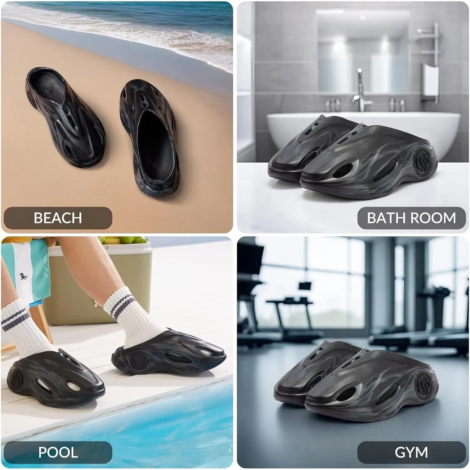 361 AG Whale 2 Recovery slides for men arch support mens slippers for plantar fasciitis relief house shoes orthopedic,Non slip closed toe sandals for shower beach gym,Aaron Gordon basketball slides