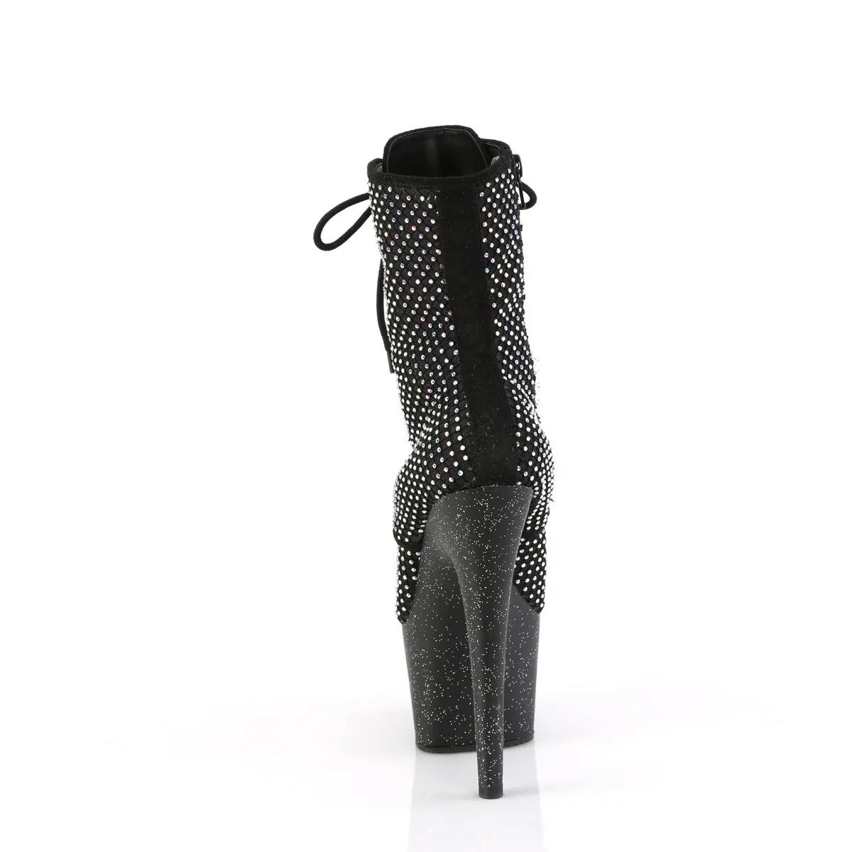 ADORE-1020RM Pleaser Black Faux Suede Sexy Platform Shoes (Pole Dancing Heels)