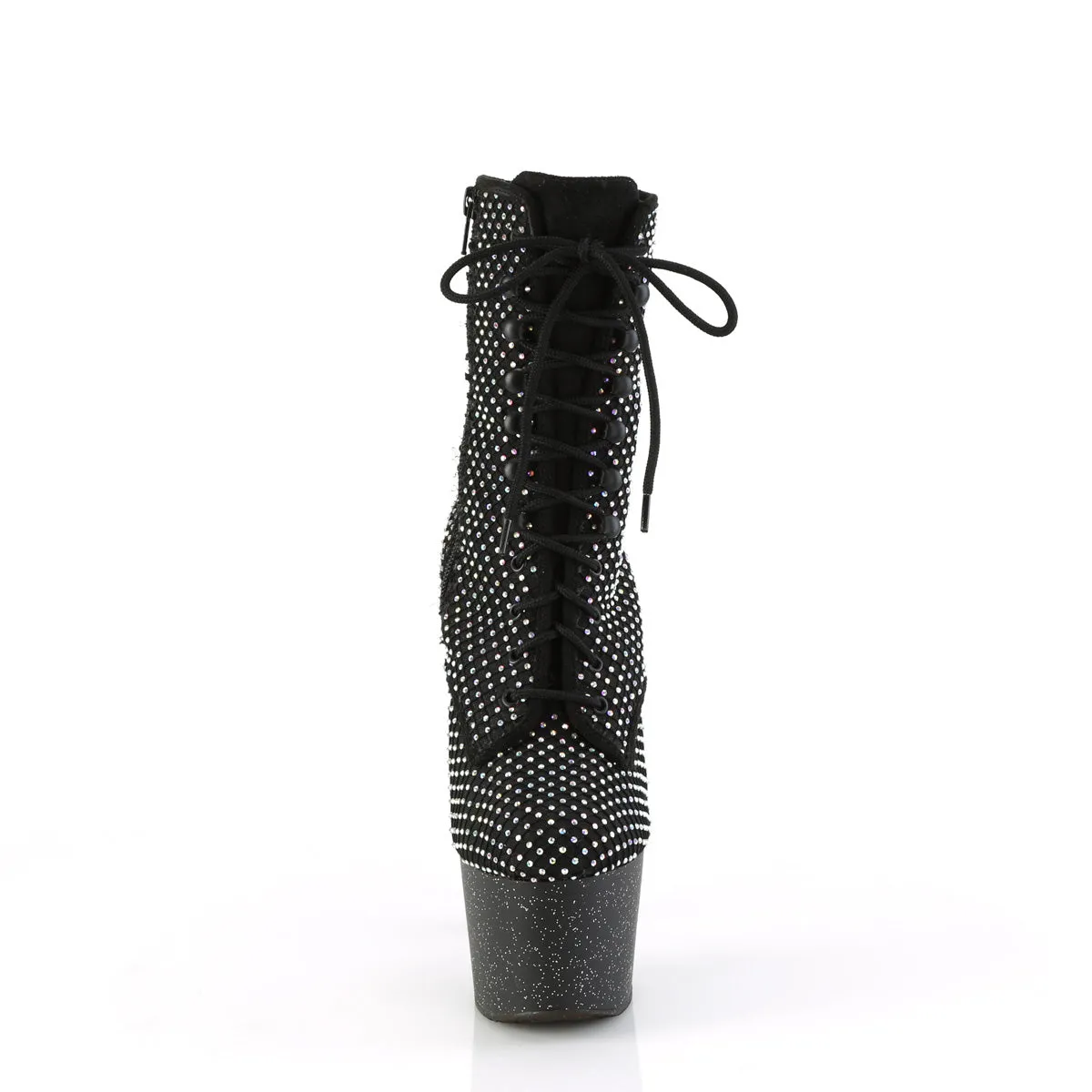 ADORE-1020RM Pleaser Black Faux Suede Sexy Platform Shoes (Pole Dancing Heels)