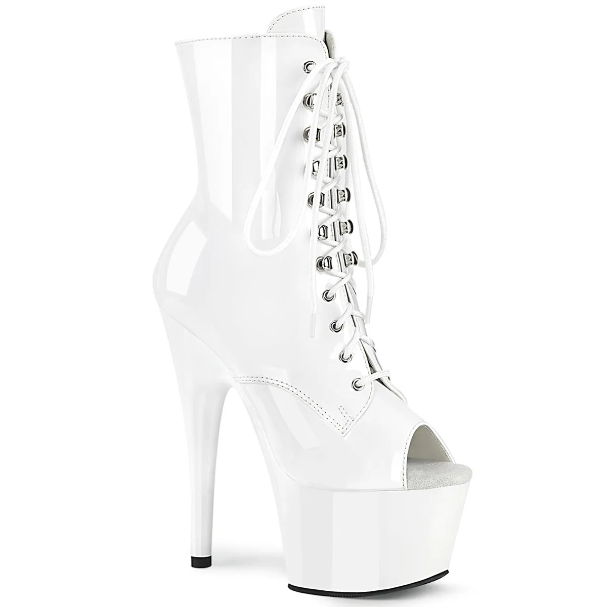 ADORE-1021 Pleaser White Patent Sexy Platform Shoes (Pole Dancing Heels)