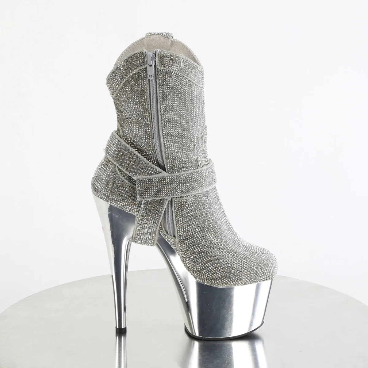 ADORE-1029CHRS Pleaser Silver Chrome Sexy Platform Shoes (Pole Dancing Heels)