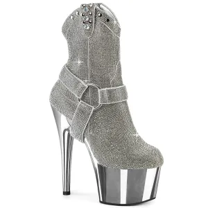 ADORE-1029CHRS Pleaser Silver Chrome Sexy Platform Shoes (Pole Dancing Heels)