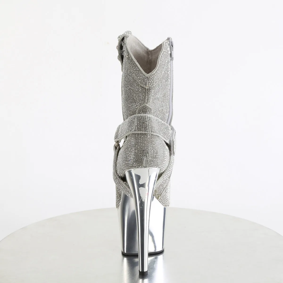ADORE-1029CHRS Pleaser Silver Chrome Sexy Platform Shoes (Pole Dancing Heels)