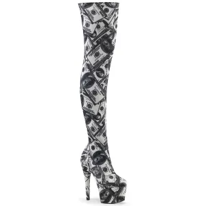 ADORE-3000DP Pleaser White & Black Sexy Platform Shoes (Pole Dancing Heels)