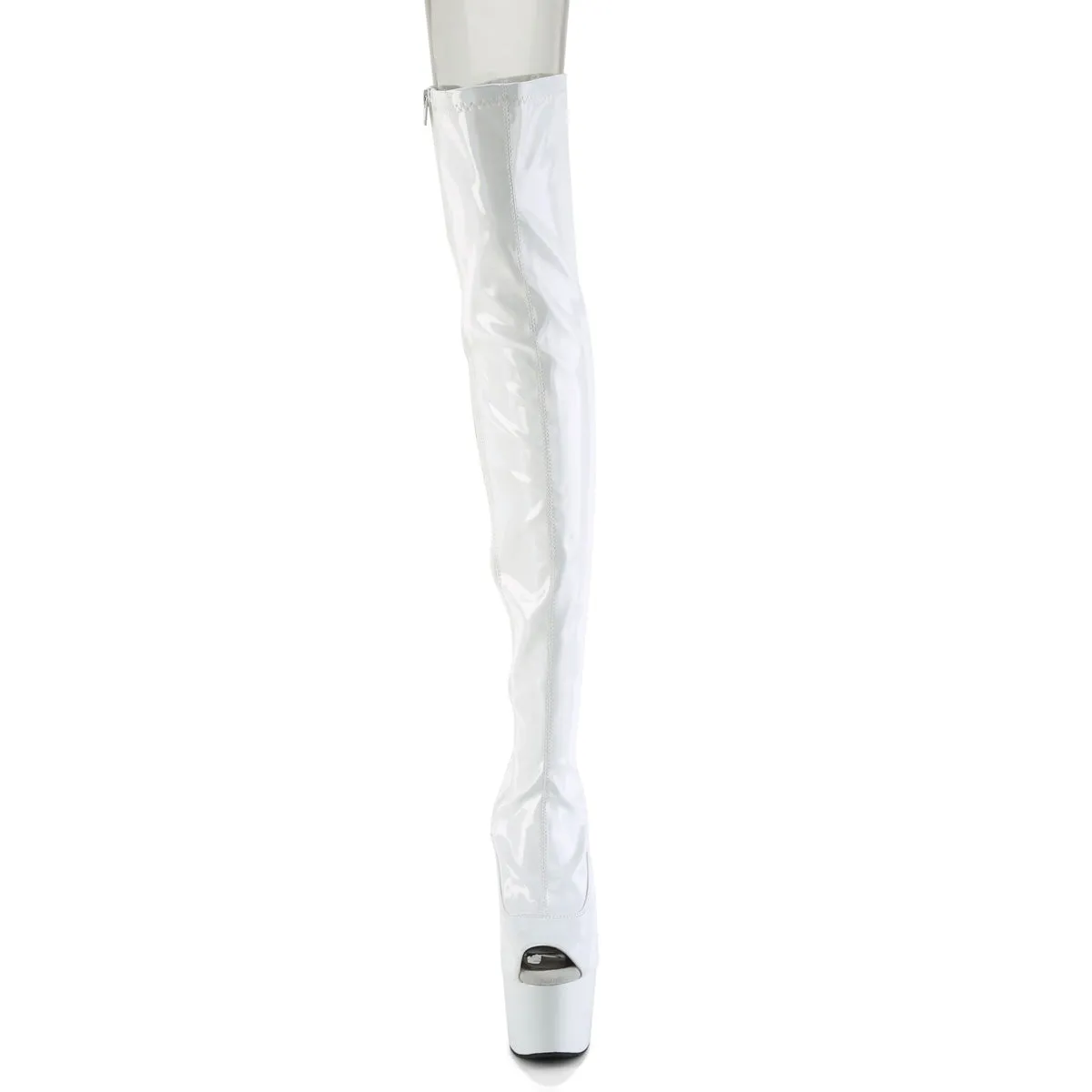 ADORE-3011HWR Pleaser White Sexy Platform Shoes (Pole Dancing Heels)