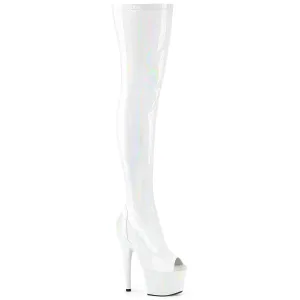 ADORE-3011HWR Pleaser White Sexy Platform Shoes (Pole Dancing Heels)
