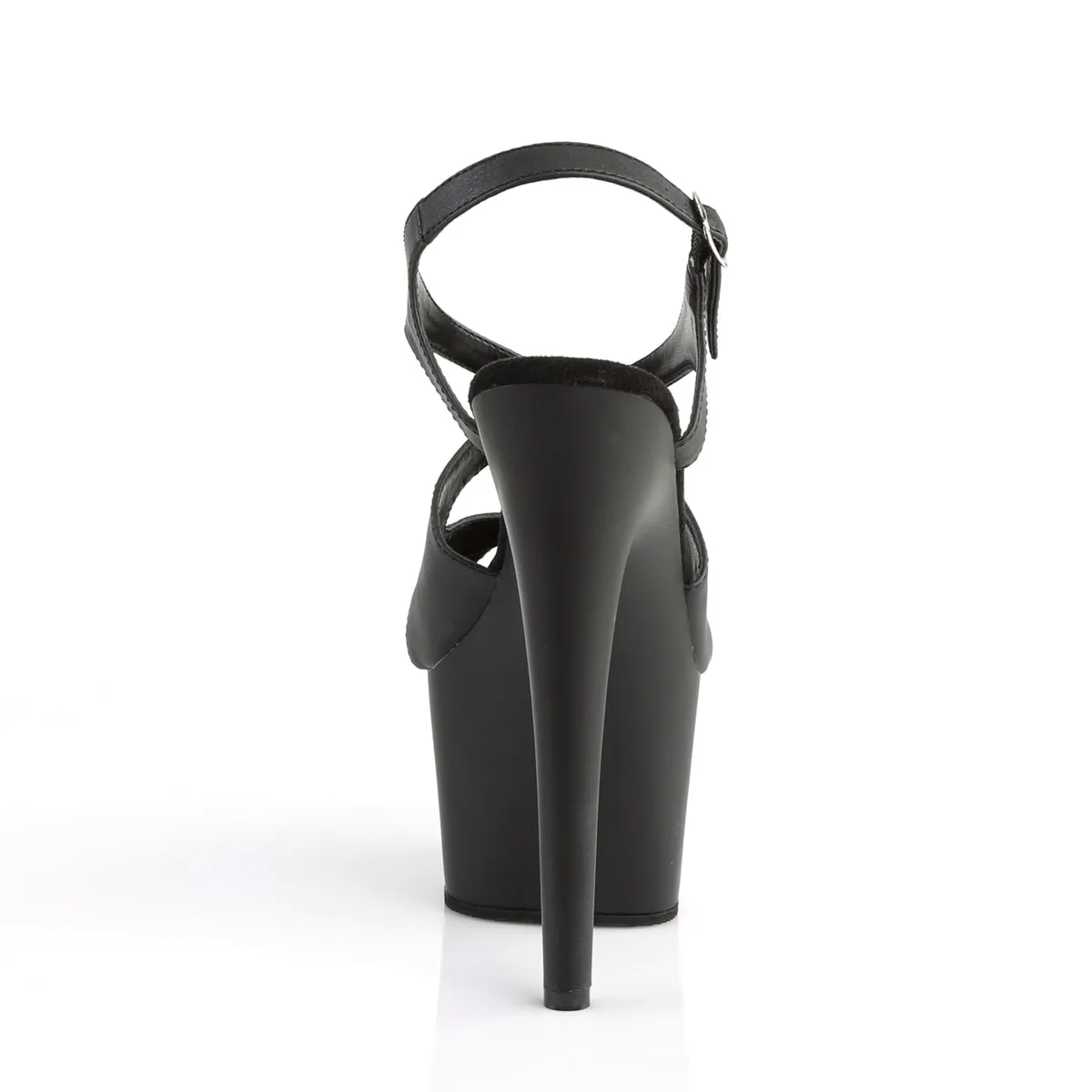 ADORE-730 Pleaser Black Faux Leather Sexy Platform Shoes (Pole Dancing Heels)
