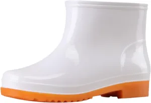 AMDBEL Rain Boots for Women, Women's Mid Calf Rain Boots Waterproof Garden Shoes Rubber Anti-Slipping Rain boots for Ladies