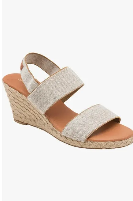 Andre Assous Allison Linen Espadrille Wedge