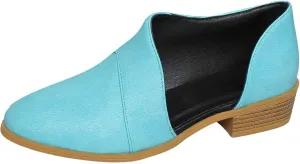 Ankle Boots for Women, Women Fashion Pointed Side Hollowed Out Low Heel Deep Cut Pointed Boots Slip On Low Ankle Boots