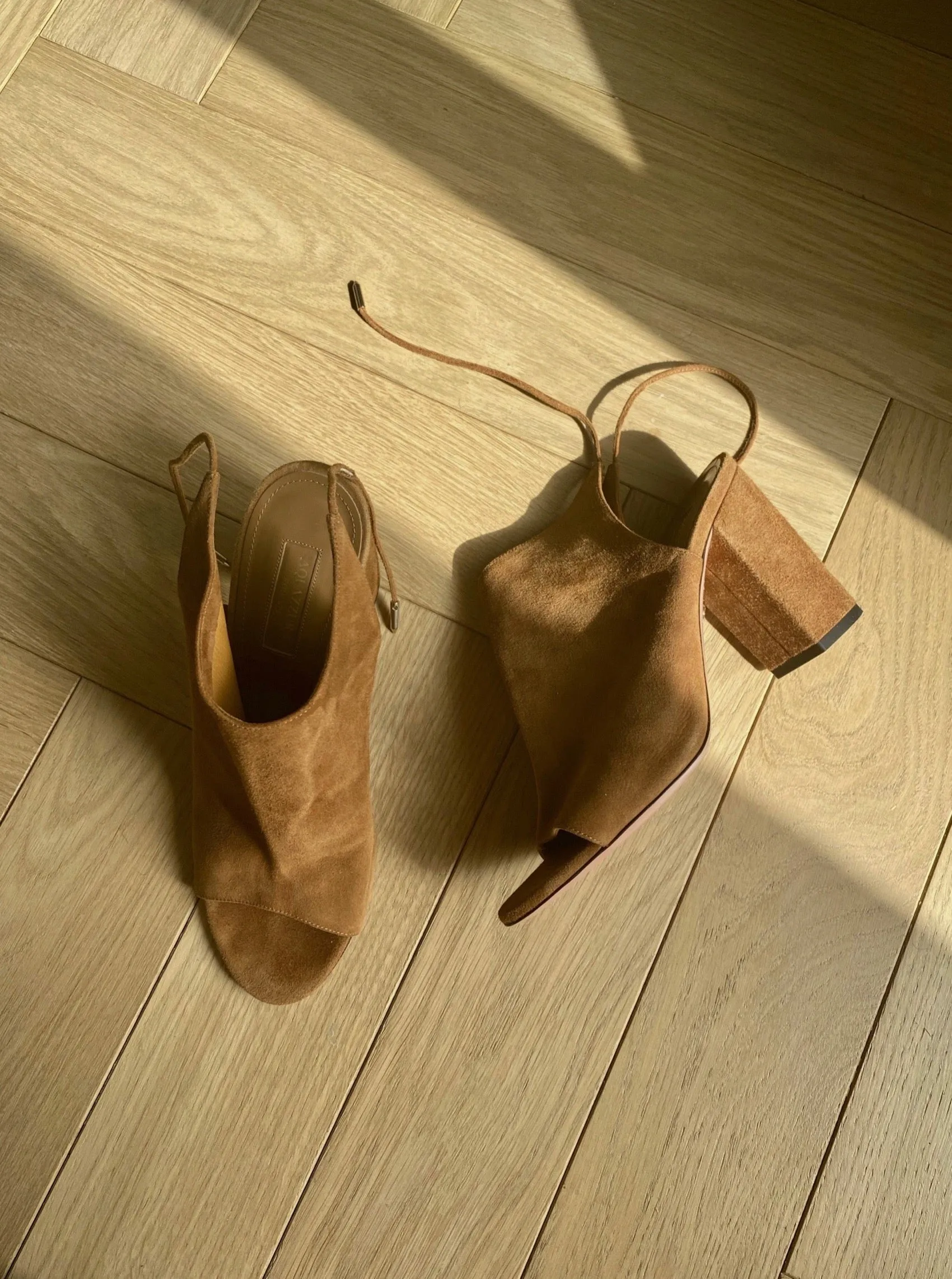 AQUAZZURA Suede Heels Size 38.5