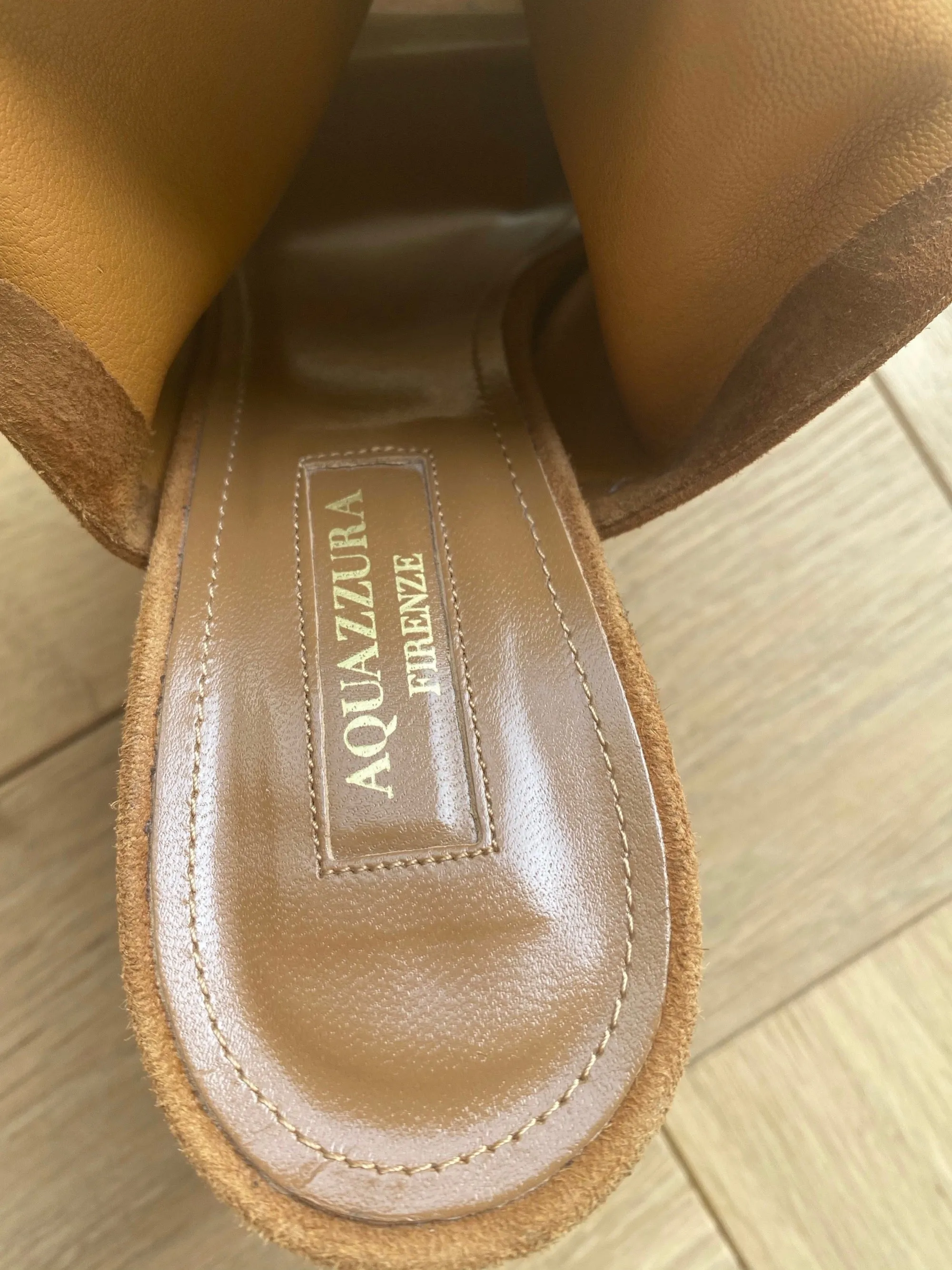 AQUAZZURA Suede Heels Size 38.5