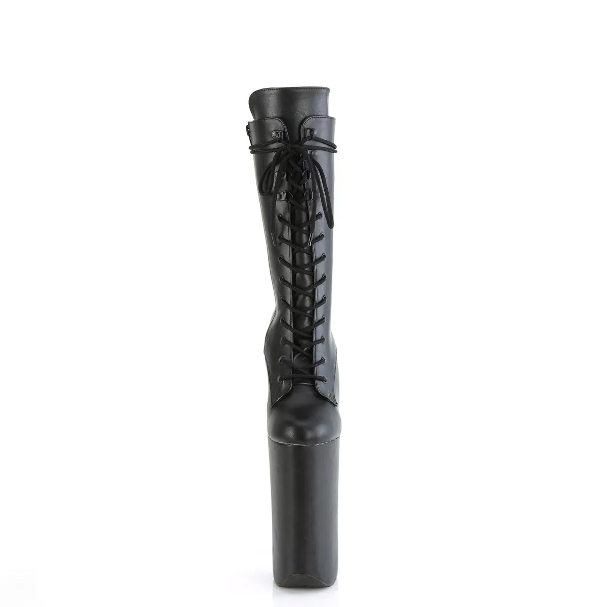 BEYOND-1050WR Pleaser Black Faux Leather Sexy Platform Shoes (Pole Dancing Heels)