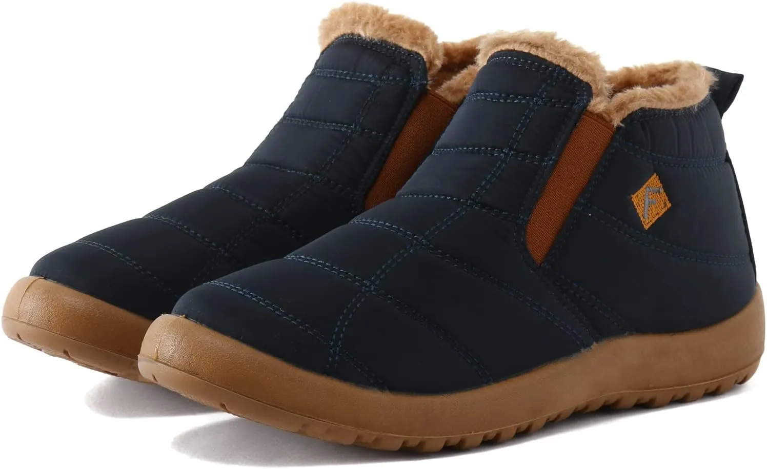Black Snow Boots for Women Knee High Women's Winter Boots Waterproof Sexy Winter Fur Boots Women Size 8 Women's Ankle Boots Flat Low Heel Zipper Booties Winter Fall Snow Shoes for Women