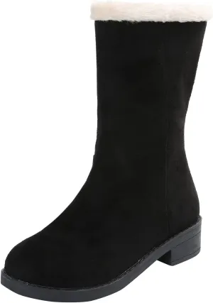 Black Snow Boots for Women Waterproof Women's Composite Toe Waterproof Work Boots Woman Winter Boots Wide Outdoor Boots Women 9.5 Womens Winter Ankle Boot