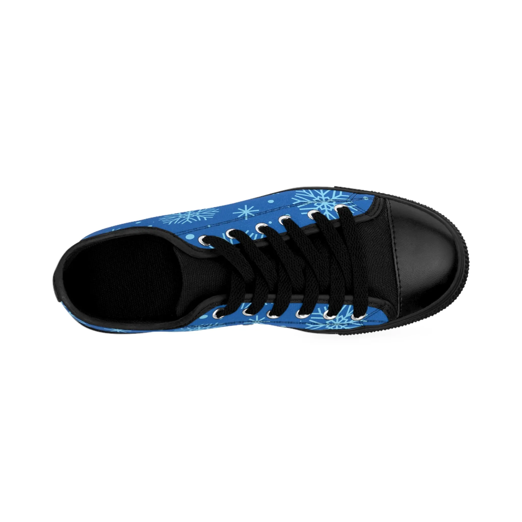 Blue Snowflakes Women's Sneakers