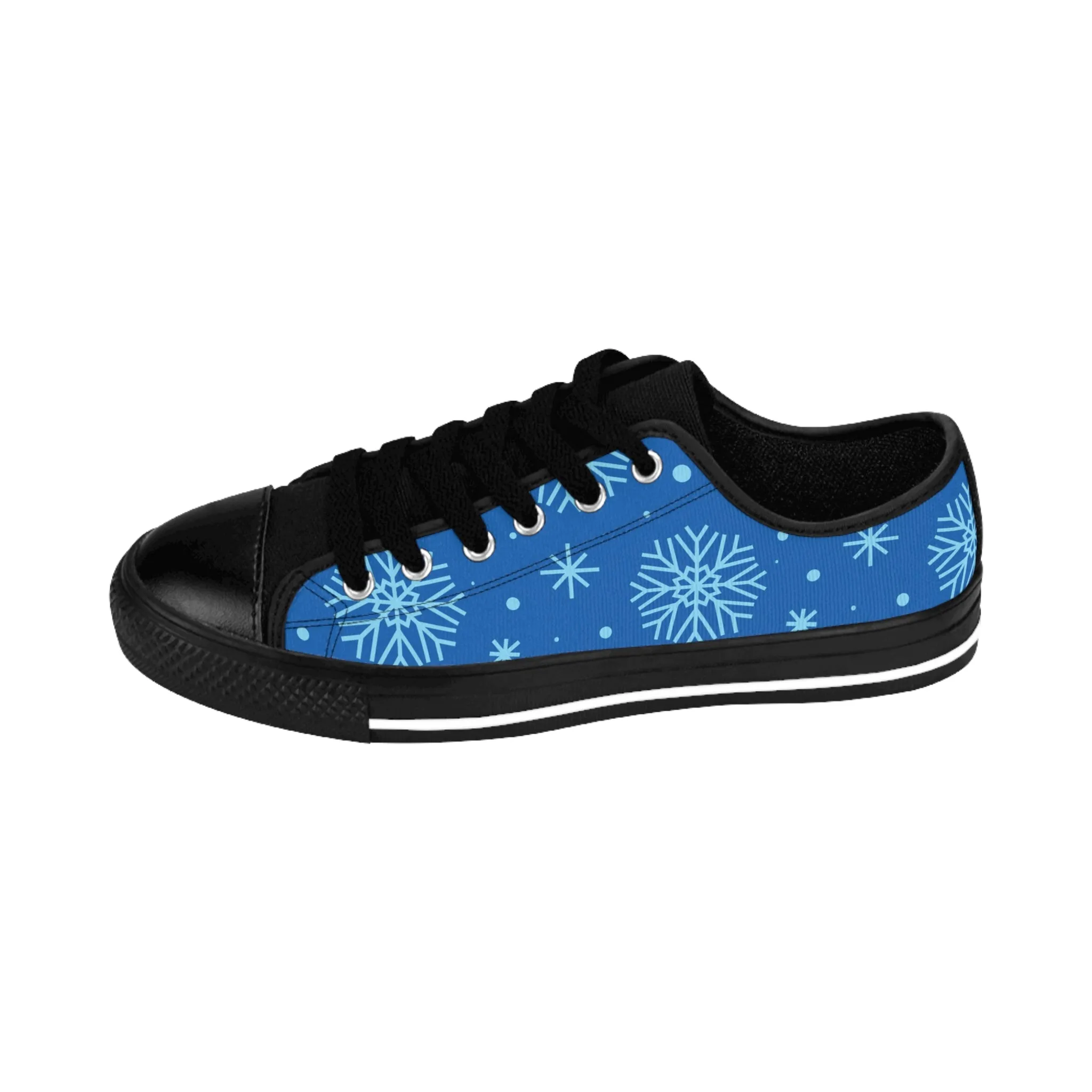 Blue Snowflakes Women's Sneakers
