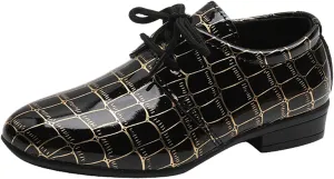 Boys Pointed Toe Dress Shoes Boy??s Dress Oxford Formal Shoes Toddler Lace Up Loafer Wedding Shoes Boys Leather Shoes