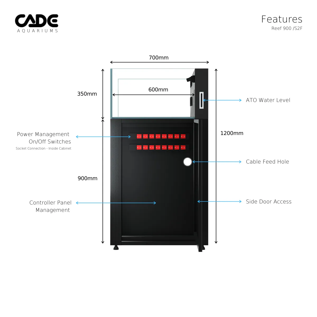 CADE Reef Frag S2/f 900