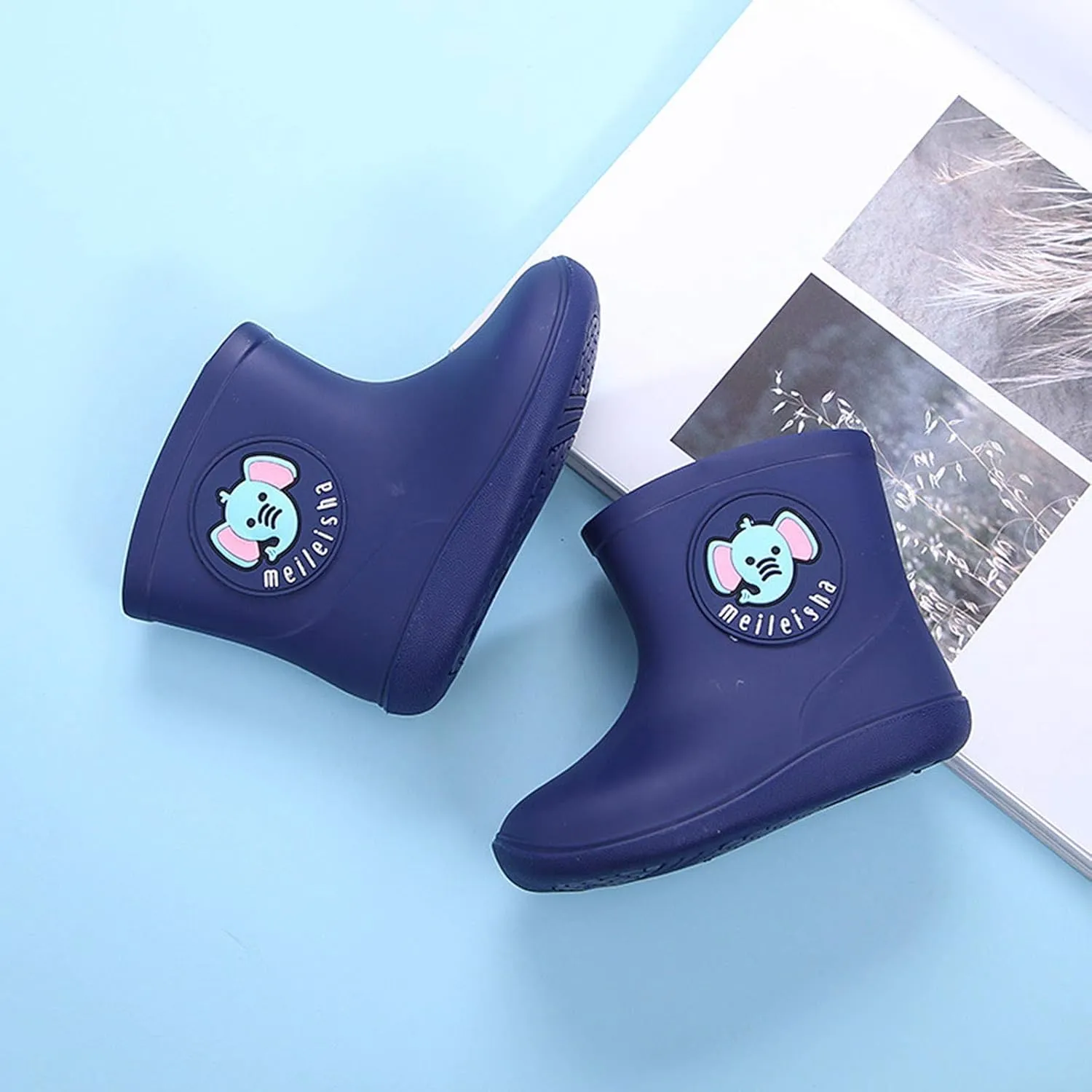 Cartoon Boots Kids Shoes Baby Rain Rain Boys Toddler Girls Rubber Baby Shoes Children Booths