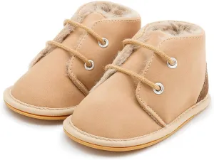 Casazoe Infant Baby Boys Girls Oxford Shoes PU Leather Wedding Loafers Brogue Toddler Baptism Dress Shoes First Steps Walking Flat Lazy Crib Shoe