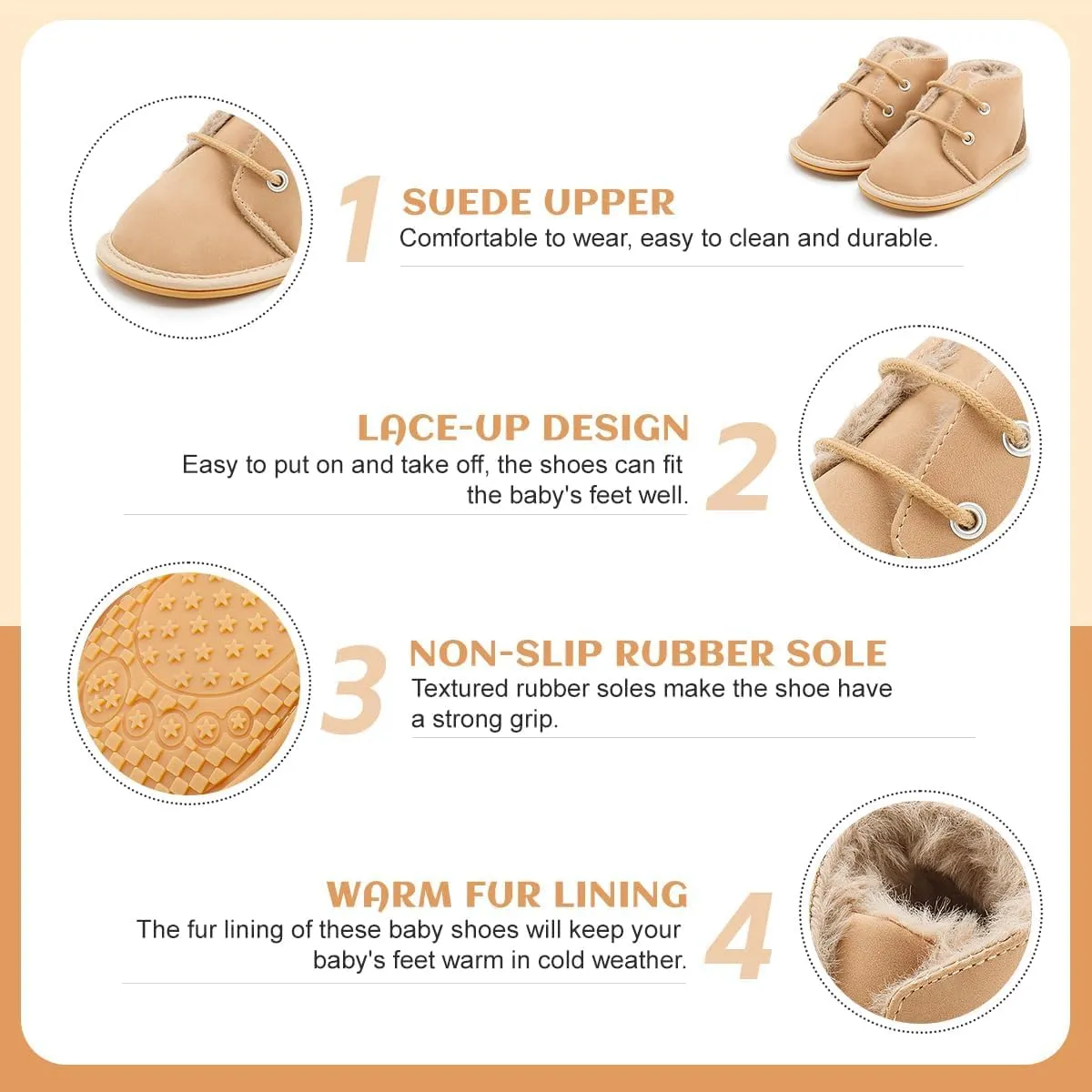 Casazoe Infant Baby Boys Girls Oxford Shoes PU Leather Wedding Loafers Brogue Toddler Baptism Dress Shoes First Steps Walking Flat Lazy Crib Shoe