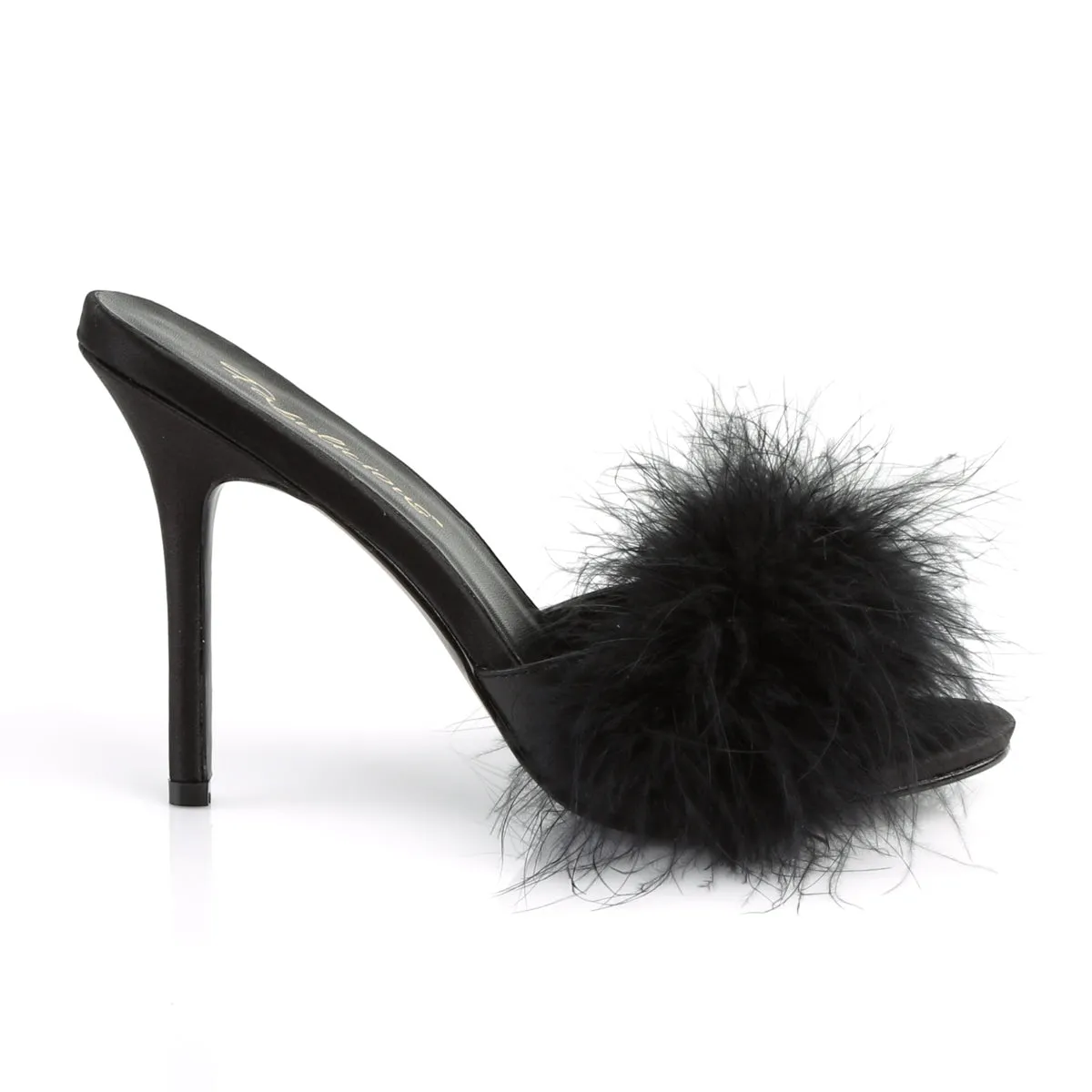CLASSIQUE-01F Fabulicious 4" Classique Black PU Sexy Shoes (High Heels)