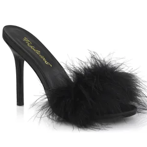 CLASSIQUE-01F Fabulicious 4" Classique Black PU Sexy Shoes (High Heels)