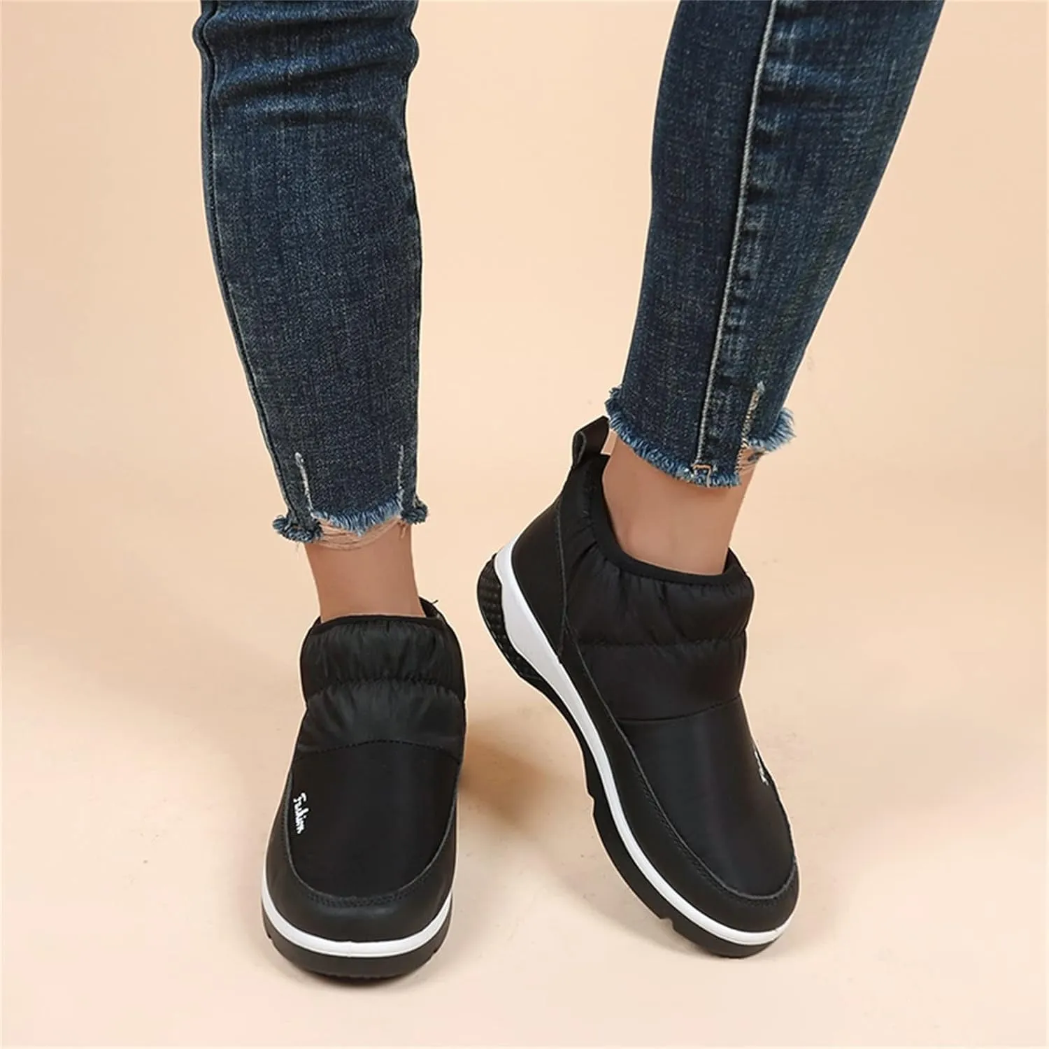 Extra Wide Width Snow Boots for Women Womens Winter Snow Boots 2023 Winter Boots Women Size 8 Slip on Women Work Boots Waterproof Slip Resistant Botas De Trabajo Para Mujer En El Frio
