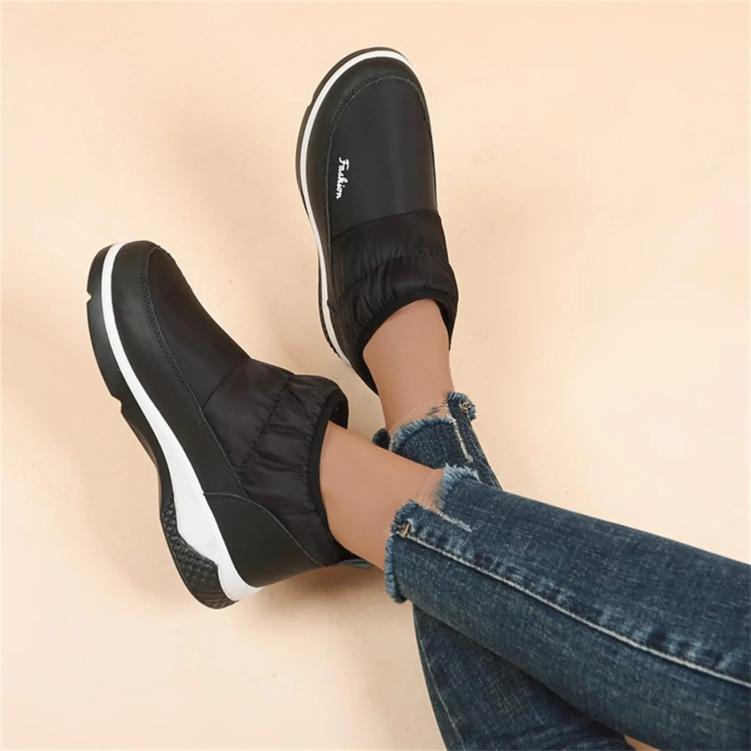 Extra Wide Width Snow Boots for Women Womens Winter Snow Boots 2023 Winter Boots Women Size 8 Slip on Women Work Boots Waterproof Slip Resistant Botas De Trabajo Para Mujer En El Frio