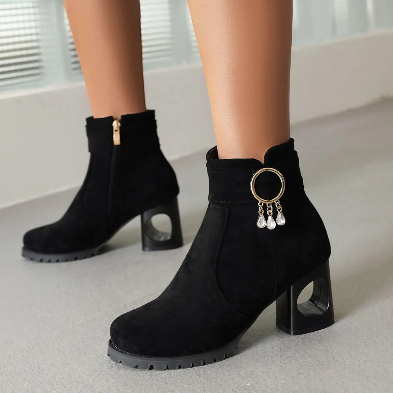 Fall Boots for Women 2024 Ankle Flat Booties for Women 2024 Black Leather Boots Men Mens Casual Boot Closed Back Lightweight Breathable Low Heel Comfortable Pointed Toe