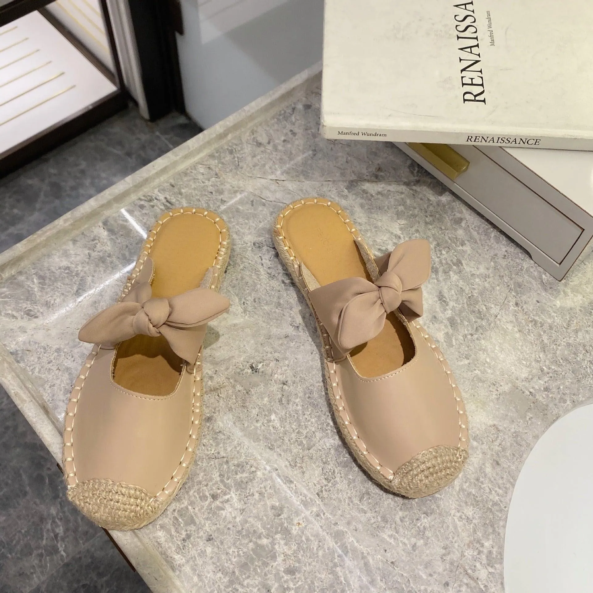 Fisherman Shoes Women's Flat Bottom 2021 New Baotou Half Slippers, Sandals, Single Shoes, Lazy Shoes
