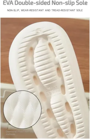 Geerta Cloud Slides for Women Slippers Pillow House Shower Shoes Indoor Bathroom Sandals, Ultimate Comfort, Lightweight, Thick Sole, Non-Slip, Easy to Clean