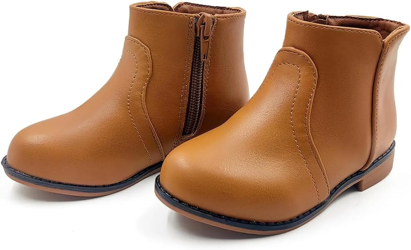 Girls Boots Ankle With Zipper Boots for Girls Short Suede for Toddler/Little Kids