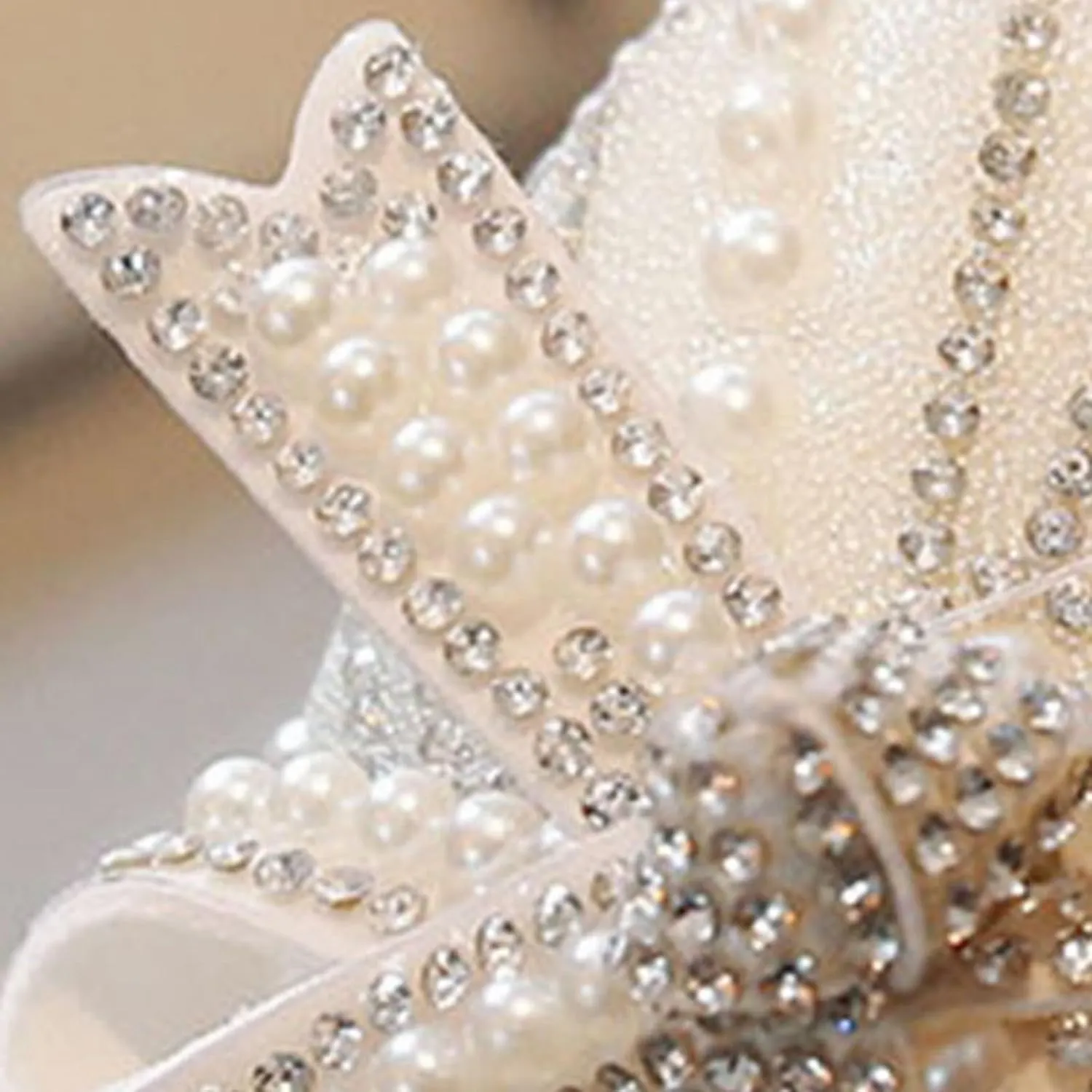 Girls Sparkly Princess Dress Shoes Toddler Kids Pearl Bow Wedding Party Ballet Flats Flower Bridesmaids Mary Jane