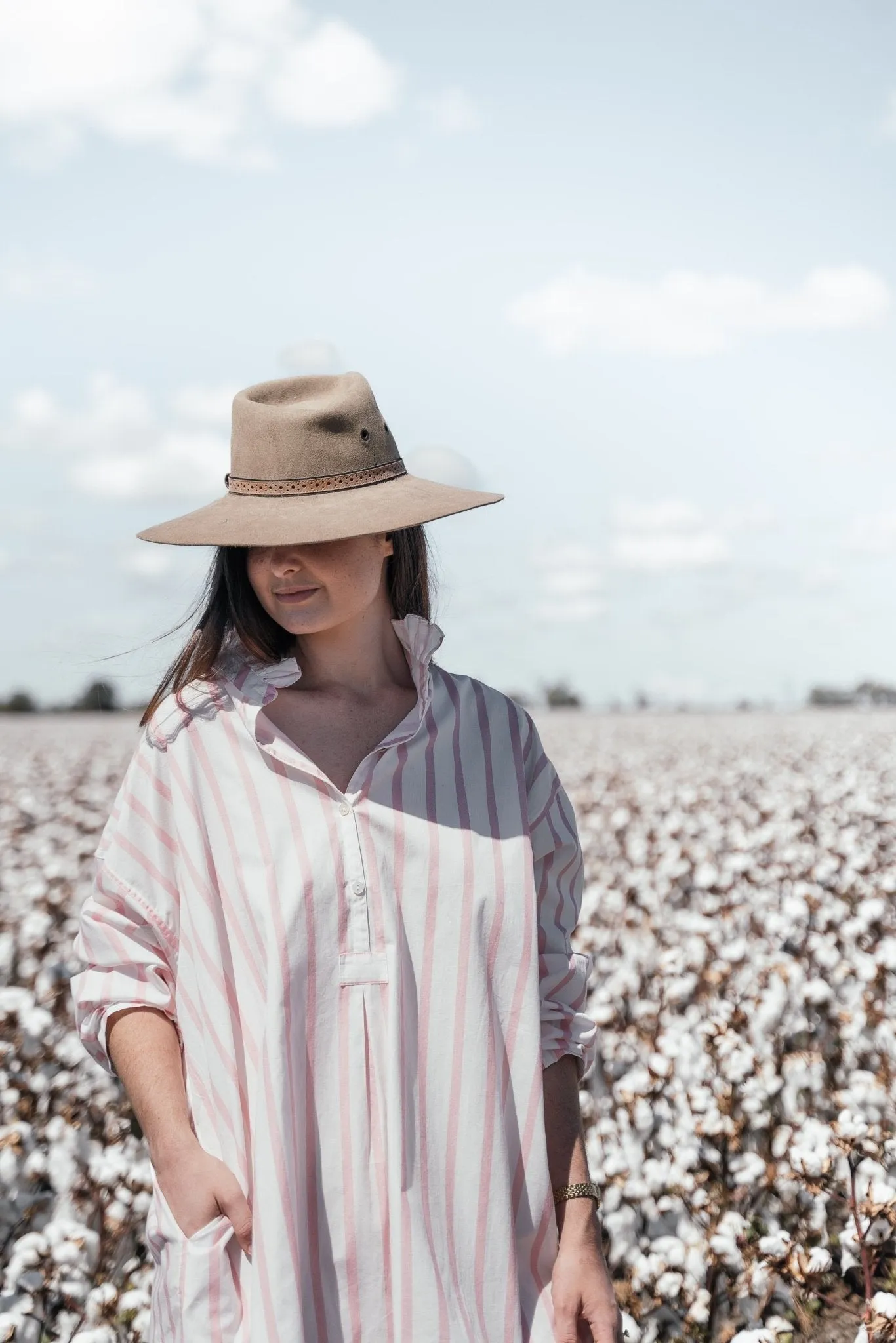 Grace and May Frill Shirt Dress