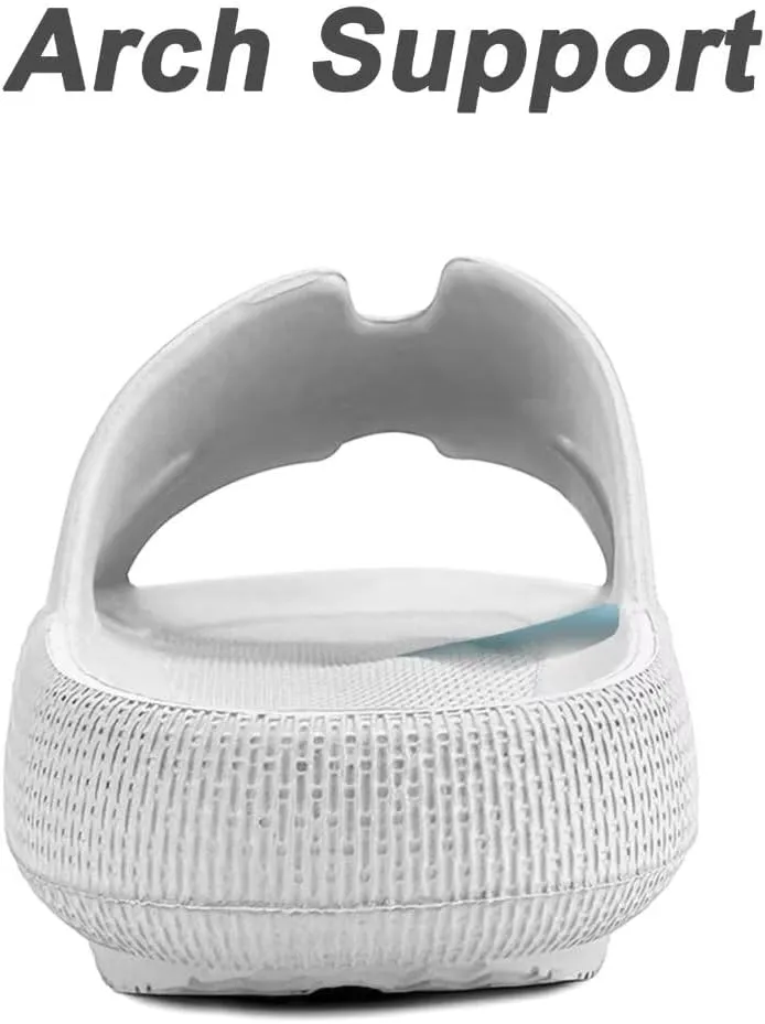 H-starp Cloud Cushion Slides for Women,Womens Platform Comfortable Memory Foam Arch Support Recovery Sandals,Waterproof EVA Cushioned Pillow Slippers for Beach Shower Bathroom Pool