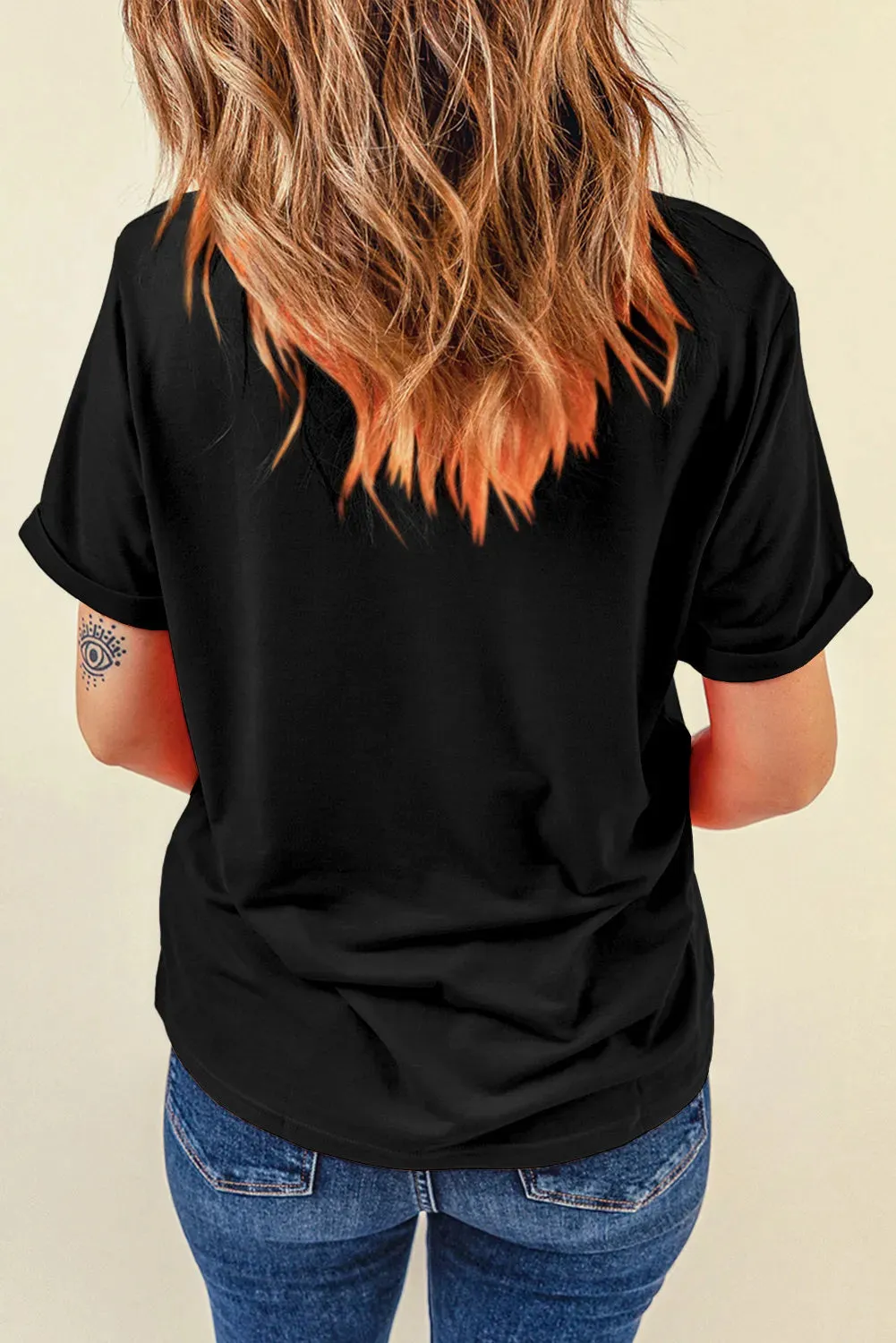 Hey Boo Graphic T-Shirt - Black