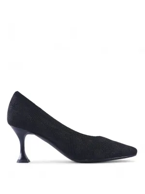 High Street Embroidery Heel Pumps
