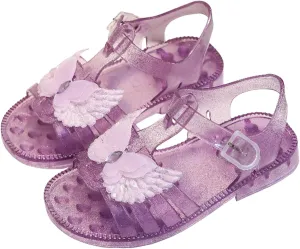 Jelly Sandals for Girls Princess Dress Up Flat Birthday Dance Party Cosplay Mary Jane Shoes Toddler Summer Beach Flat Sandals