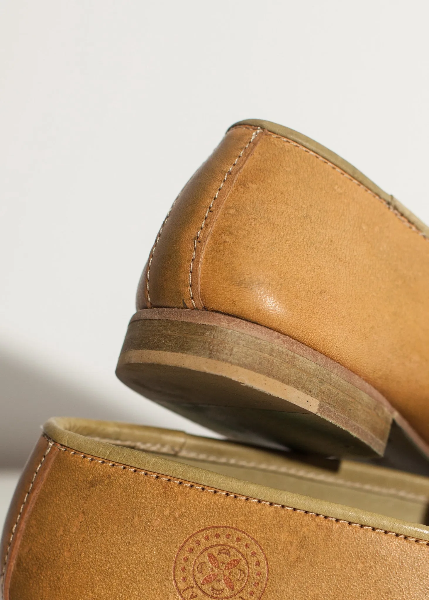 Leather Loafer in Lime - More Choice