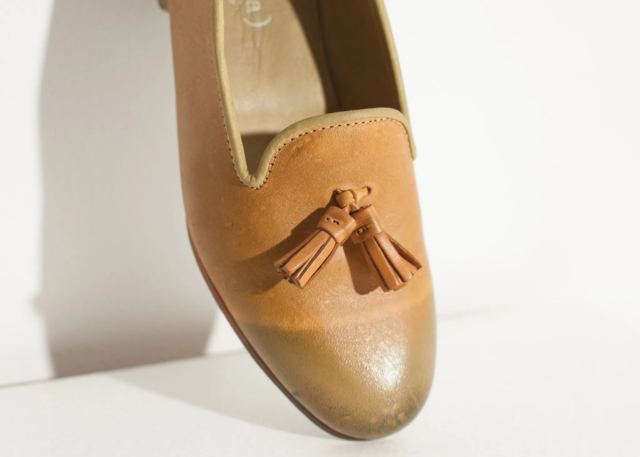 Leather Loafer in Lime - More Choice