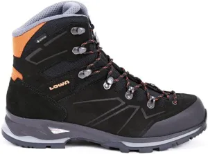 LOWA Mens Baldo GTX Suede Textile Black Orange Boots 8 US