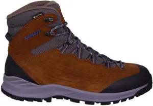 LOWA Womens Explorer II GTX Mid Suede Textile Almond Blue Boots 9 US