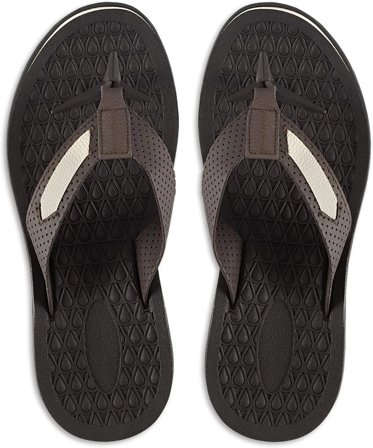 MALIDA Mens Flip Flops Non-Slip Bathroom Shower Shoes Cushion foam Indoor and Outdoor Thong Sandals
