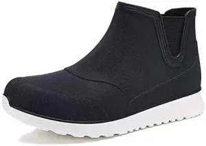 Men's Ankle Rain Boots Waterproof Short Rain Shoes for Garden Work