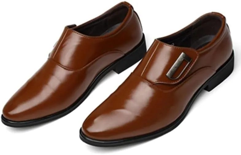 Oxford Shoes for Men - Formal Dress Shoes, Pointed Toe Business & Wedding Shoes, Comfort Orthopedic Design for All-Day Wear