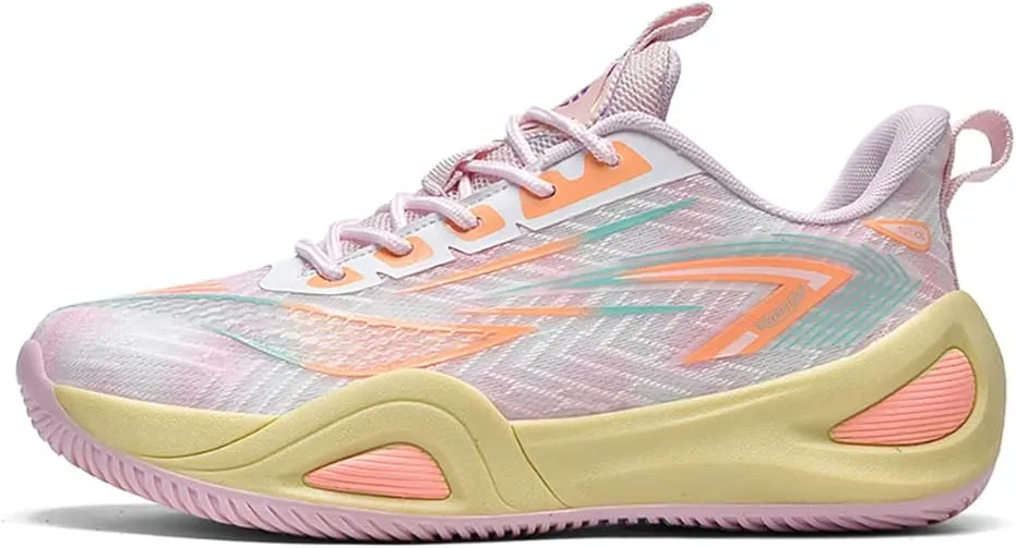 Pro Outdoor Basketball Shoes - Men/Women High-Top Court Sneakers | Lightning Grip Rubber Sole & Q-Cloud Cushion | 3D Support for Dunking, Volleyball, Streetwear